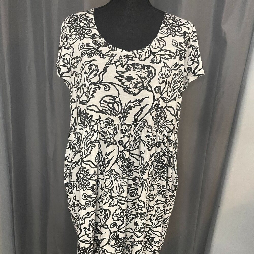234.  Peruvian Connection Babydoll Dress, Size Large, EUC
